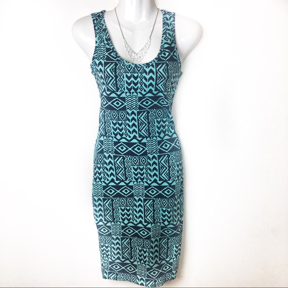 Women’s Fitted Aztec Dress